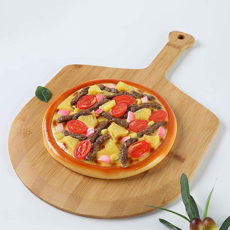 Bamboo Pizza Paddle Cheese Steak Baking Serving Tray Cutting Chopping Board 38.5x29.5x1cm by bashfashion