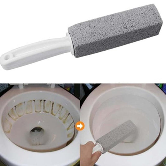 Pumice Toilet Brush Sink Scale Removal Rust Cleaning Brush Bathroom Oven Tile Stain Removal Stick(Grey) by bashfashion