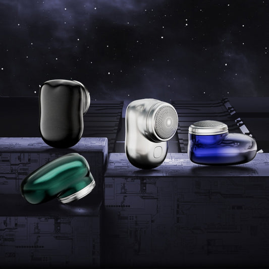 Electric Mini Shaver USB Rechargeable Waterproof Portable Razor(Gradient Blue) by bashfashion