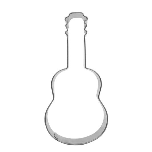 5pcs Guitar Shape Baking Biscuit Mold Stainless Steel Fondant Mousse Circle by bashfashion