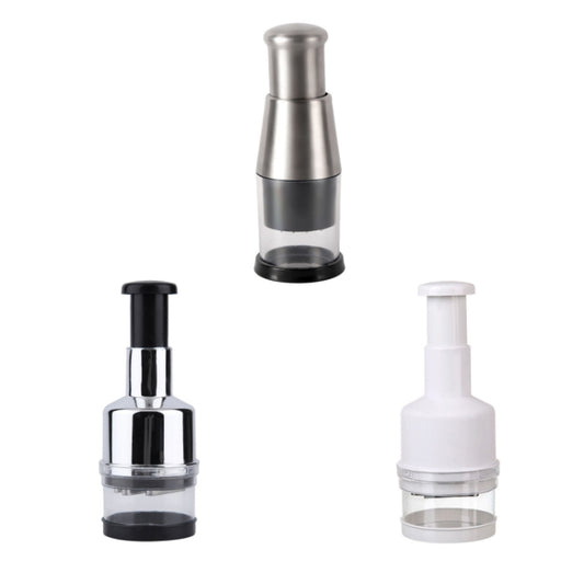 Press Kitchen Cutter Garlic Onion Pat Knife, Specification: Stainless Steel Black by bashfashion