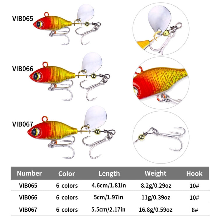 HENGJIA Submerged VIB Fake Lures Sequin Lures, Size: 5.8cm 14g(6) by HENGJIA