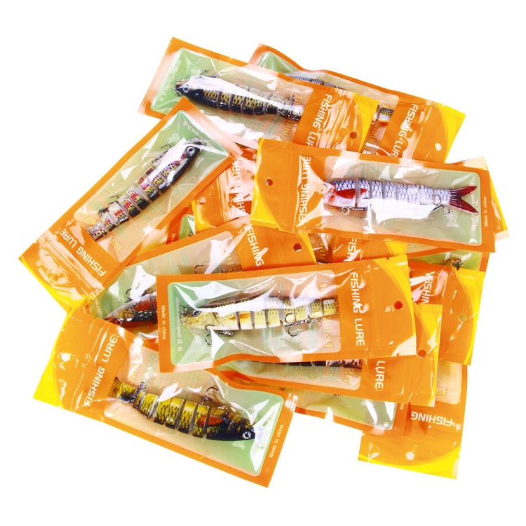 HENGJIA JM063 Multi-Section Fake Bait 8 Section Sinker Lures, Size: 13.4cm 18g(14) by HENGJIA