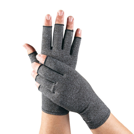 Outdoor Half Finger Joint Care Compression Cycling Gloves, Size: S(Gray) by bashfashion
