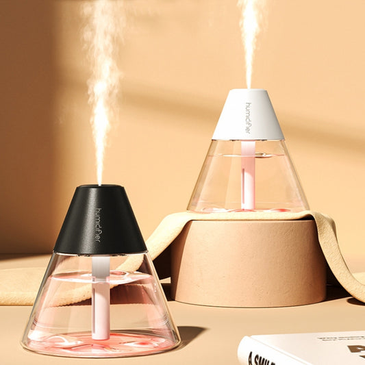Household Desktop Mini Volcano Humidifier Air Purifier(White) by bashfashion