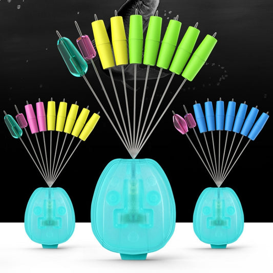 50pcs Drum Type Space Bean Fishing Gear Supplies for Fishing Rods, Size: S(7+2 Blue) by bashfashion