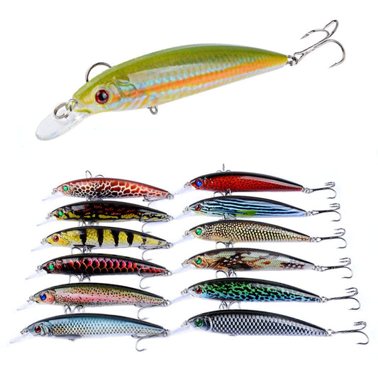 LB106 11cm/11.5g Lure Painted Bionic Fishing Bait Plastic Hard Bait, Color: 18 by bashfashion
