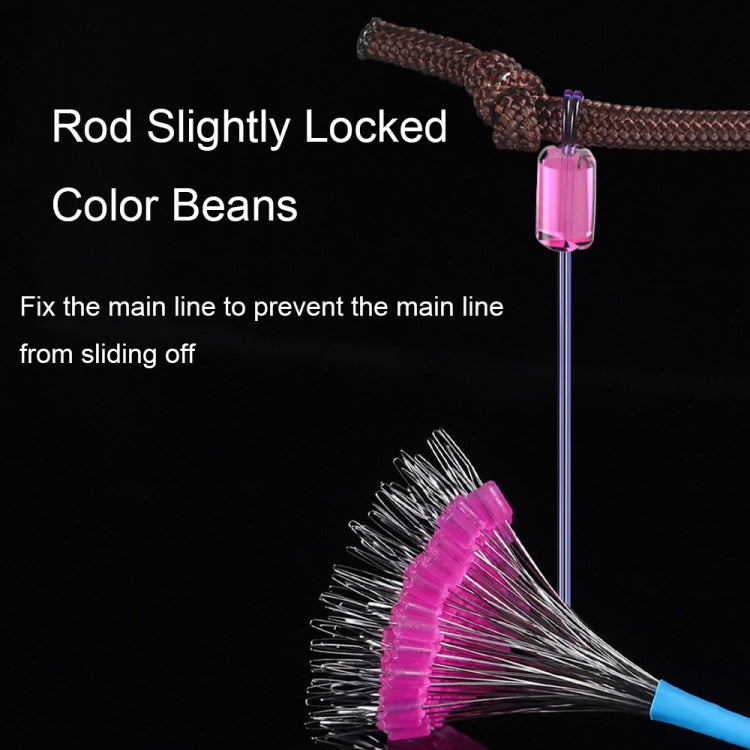 5sets/500pcs Space Bean Positioning Rod Slightly Bean Fishing Gear Supplies, Size: S(Orange T-shaped) by bashfashion