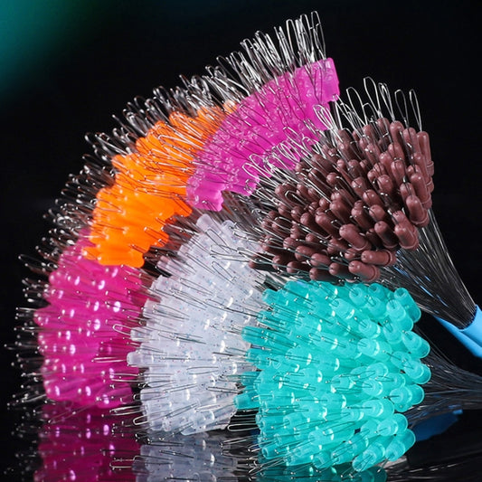 5sets/500pcs Space Bean Positioning Rod Slightly Bean Fishing Gear Supplies, Size: L(Crystal Shadowless Unloading) by bashfashion