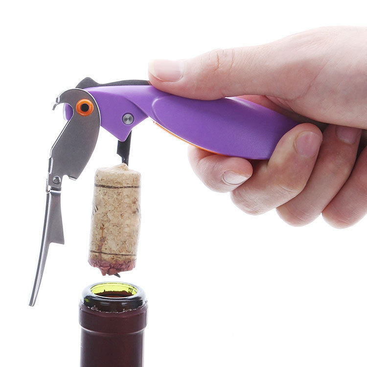 2pcs Parrot Shape Wine Bottle Opener Plastic Bottle Opener(Color Random Delivery) by bashfashion