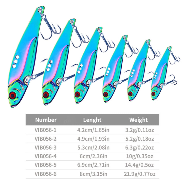 HENGJIA VIB056 VIB Fake Bait Full Swimming Layer Metal Blade Fish Luya Bait, Specification: 3G by bashfashion