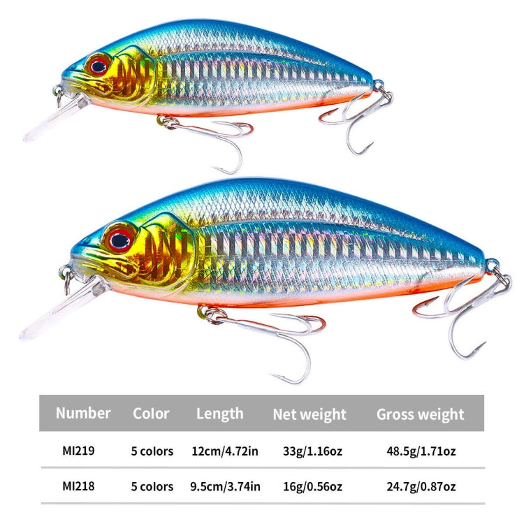 HENGJIA Long-distance Casting Sinking Minnow False Bait, Size: 9.5cm 15g(Green Black Stripe) by HENGJIA