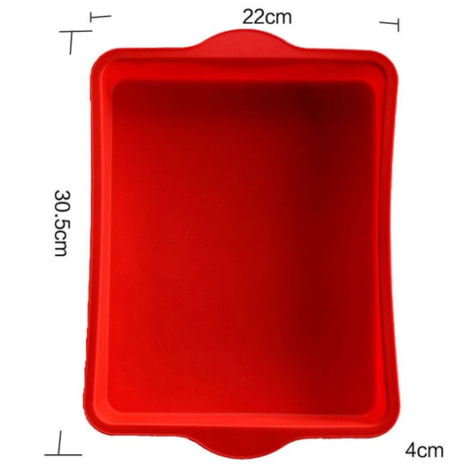 Non-Stick Square Silicone Cake Mold 9 Inch Rectangular Baking Pan by bashfashion