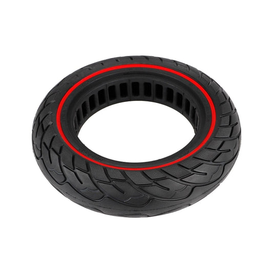 For Ninebot Max G30 10 X 2.5 Inch (60/70-6.5) Scooter Solid Rubber Tire Red Line by bashfashion