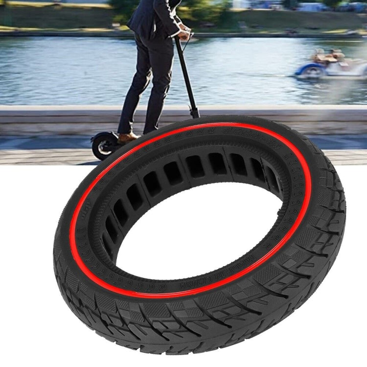 For Ninebot Max G30 10 X 2.5 Inch (60/70-6.5) Scooter Solid Rubber Tire Red Line by bashfashion