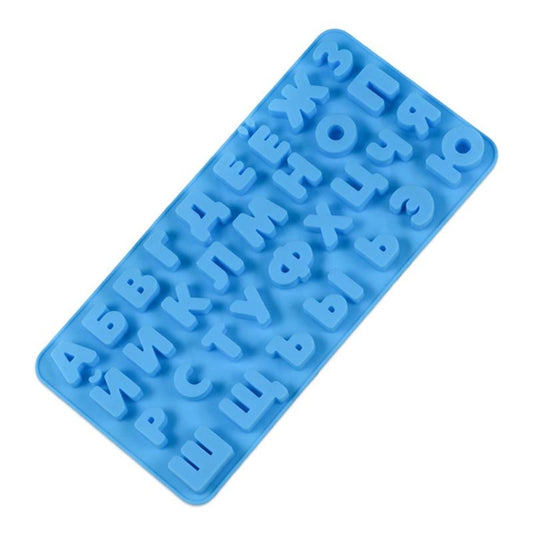 Chocolate Fudge Jelly Silicone Russian Letters Mold Ice Grid by bashfashion