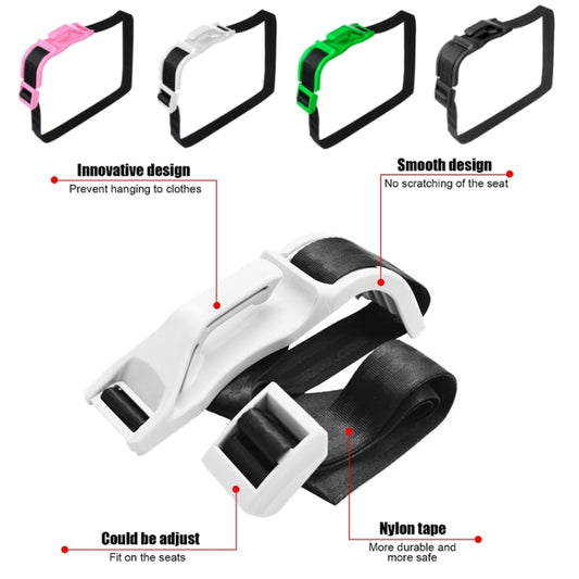 Pregnant Car Seat Belt Anti Stranglehold Belly Protection Fetal Regulator(White) by bashfashion