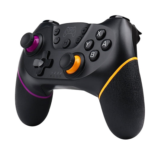 For Nintendo Switch Pro Wireless Bluetooth Handle with Macro Programming & Somatosensory Wake-up(Purple Orange) by bashfashion