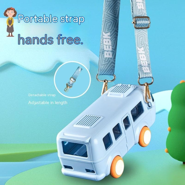 KT-1139 500ml Portable Leakproof Water Cup with Strap Cute Bus Shaped Sippy Cup, Color: Pink by bashfashion