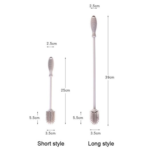 Long Household Silicone Bottle Glass Brush Kitchen Thermos Brush by bashfashion