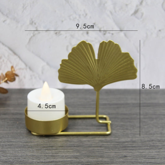 C Gold DH2303-03 Metal Retro Iron Art Candlesticks Ornament Table Candle Cup Decoration Props by bashfashion