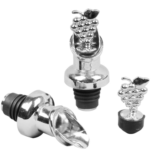2pcs Zinc Alloy Red Wine Cork Wine Stopper Drink Bar Tool Ring Type by bashfashion