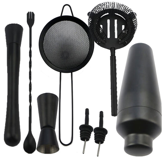 8 In 1 Stainless Steel Bartender Set Cocktail Tools by bashfashion