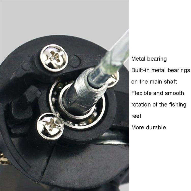 YUMOSHI JL200 Fishing Reel Without Line Plating Head Metal Movement Spinning Reel(Electroplated Blue) by YUMOSHI