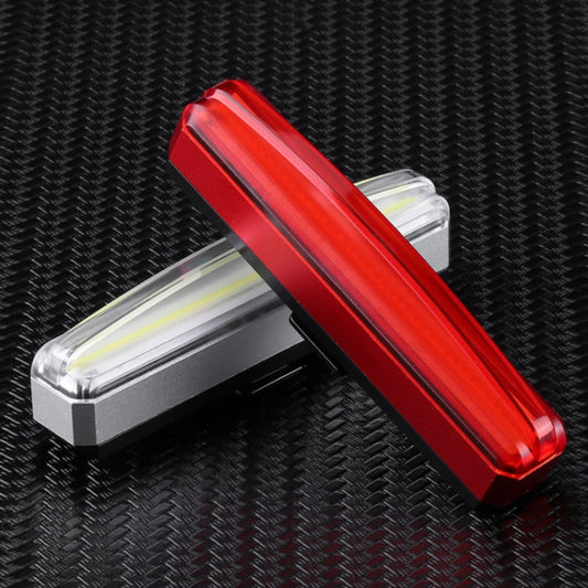 Bicycle Tail Light USB Rechargeable Waterproof Night Riding Warning Light(Red) by bashfashion