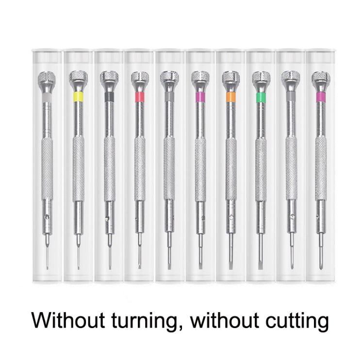 LSD5120 Repair Watch Glasses Stainless Steel Screwdriver Precision Watch Screwdriver Tool 1.8 Straight (Orange) by bashfashion