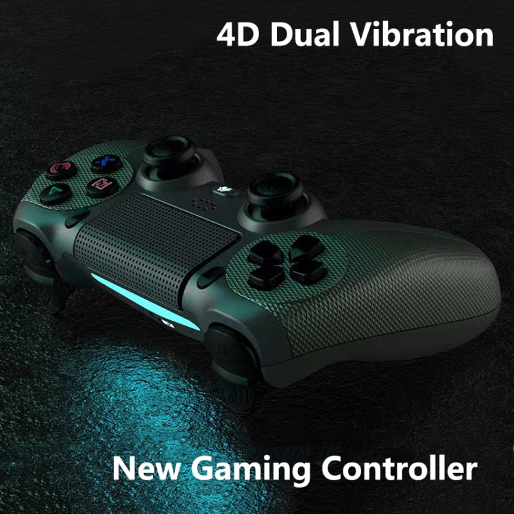 KM048 For PS4 Bluetooth Wireless Gamepad Controller 4.0 With Light Bar(Battle Gray) by bashfashion
