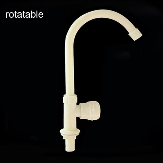Plastic Kitchen Single Cold Sink Faucet Vertical Faucet, Specification: High Pole by bashfashion