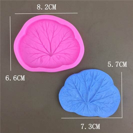 3pcs Lotus Leaf Silicone Epoxy Fondant Decoration Mold, Size: Large by bashfashion