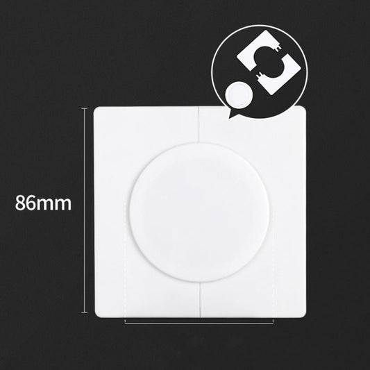 Square Air Conditioning Hole Decoration Cover Wall Hole Plug, Style: Split 5cm White by bashfashion