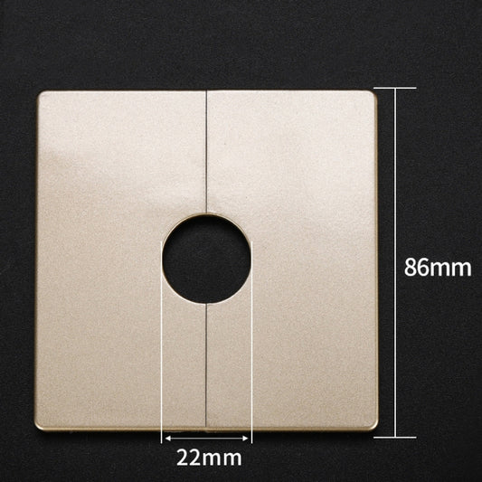 Square Hole Decoration Cover Wall Hole Plug, Style: 2.2cm Hole Gold by bashfashion