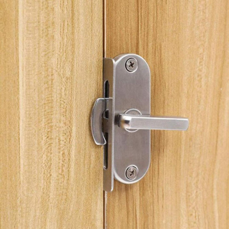 304 Stainless Steel Slot 90 Degrees Right Angle Migration Door Hook Lock by bashfashion