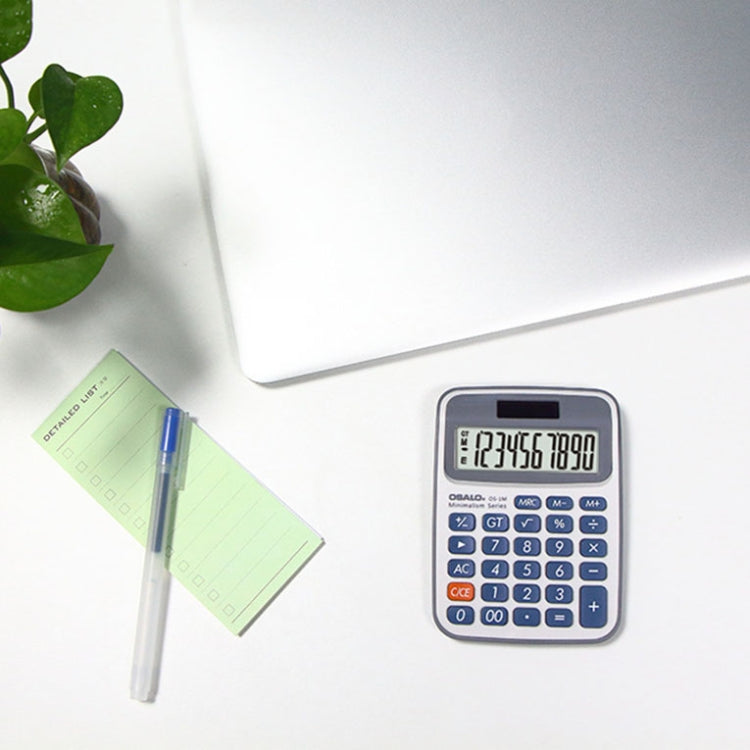 OSALO 10-digit LCD Screen Solar Dual Power Supply Desktop Calculator Mini Student Calculator by OSALO