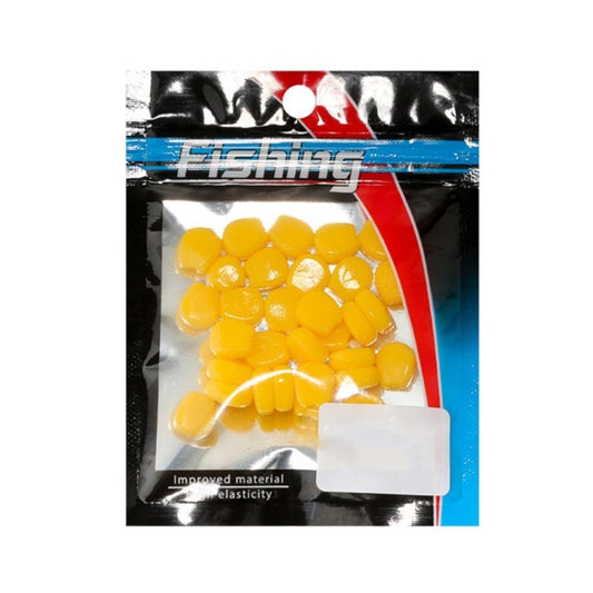 30pcs Small Floating Water Soft Bait Corn Flavor Fake Bait by bashfashion