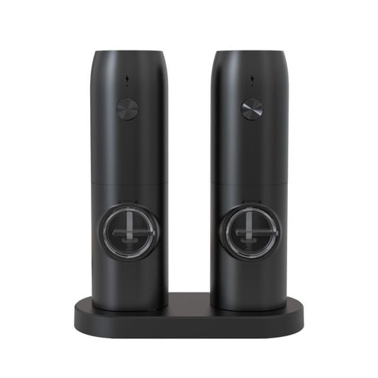 Electric Automatic Salt And Pepper Grinder Set With Charging Base, Model: K2 KYMQ-17C by bashfashion
