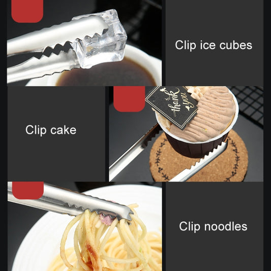 With Teeth Non-Slip Stainless Steel Ice Clip Mirror Polishing Coffee Square Sugar Clip, Color: Stainless Steel Color by bashfashion