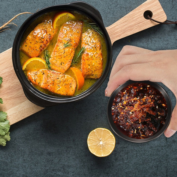 4pcs/set Stainless Steel Circular Dipped Dishes Seasoning Gastric Dish, Color: Colorful by bashfashion