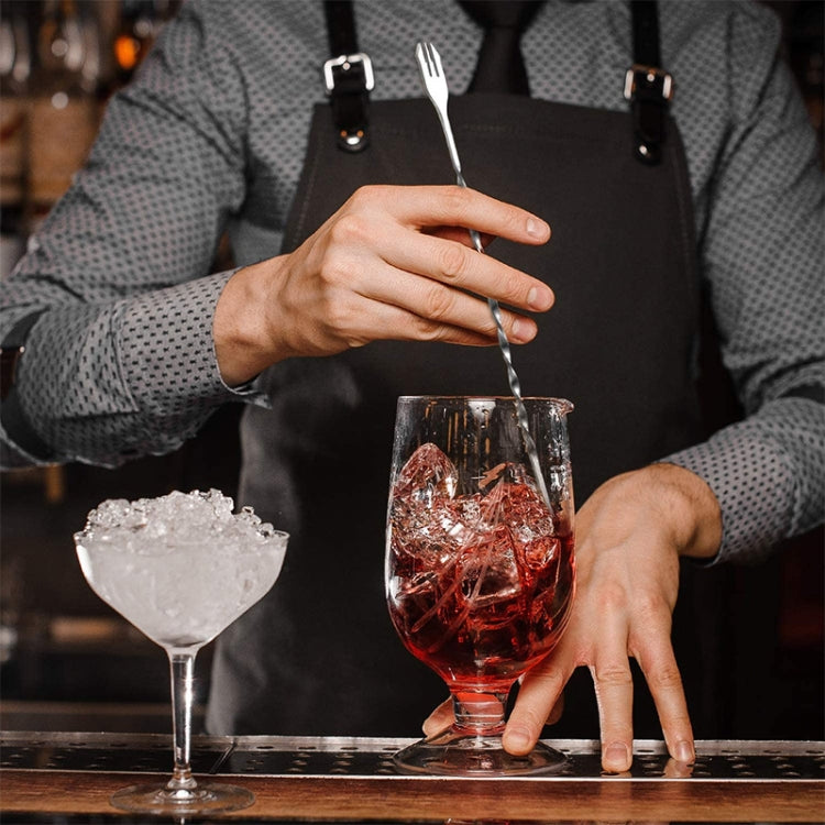 Large 410 Stainless Steel Double Head Spoon Thread Cocktail Mixing Spoon, Color: Rose Gold by bashfashion