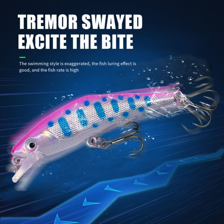 HENGJIA 5.7cm 3.4g Microbe Road Lures Slow Sinking Minnow Fake Bait, Color: 4 by HENGJIA