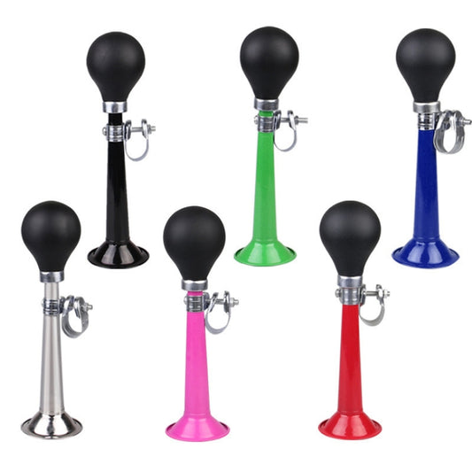 2pcs 7 inch Metal Plating Bicycle Air Horn Bicycle Accessories, Color: Red by bashfashion