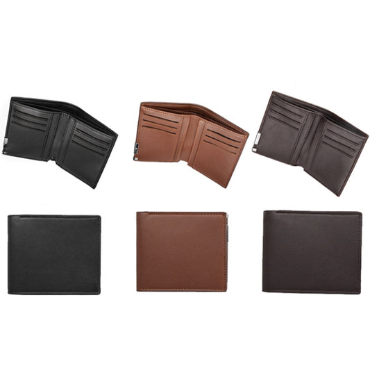 DEABOLAR Multifunctional Men Short PU Leather Wallet Multi-Card Coin Purse(Light Coffee) by DEABOLAR