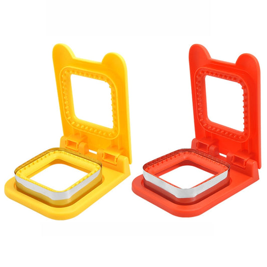Stainless Steel Square Sandwich Mold Maker DIY Toast Sandwich Bread Cutting Machine(Yellow) by bashfashion