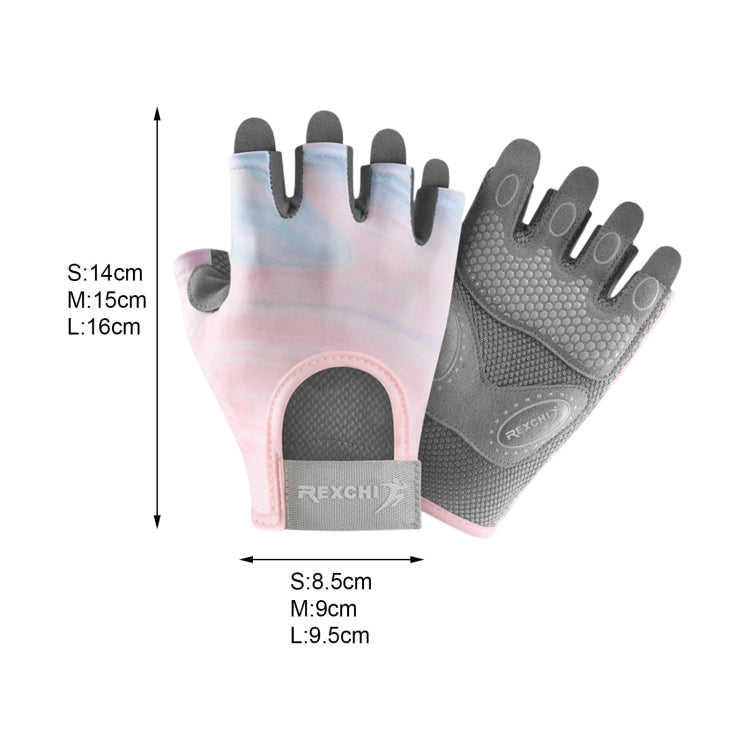 Yoga Sports Gloves Non-slip Shock-absorbing Half-finger Anti-cocoon Gloves, Size: S(Arctic Gray) by bashfashion