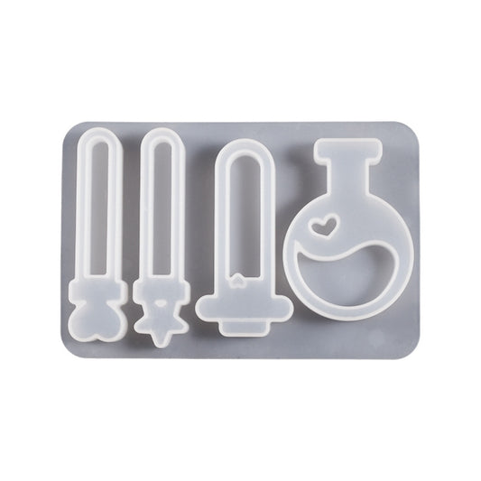 Crystal Epoxy Magic Bottle Silicone Mold DIY Key Quicksand Pendant Mold by bashfashion