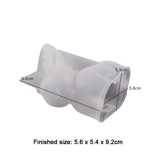 Christmas Crystal Silicone Mold DIY Snowman Elk Candle, Spec: Christmas Deer 001 by bashfashion