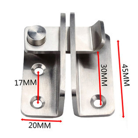 Small Left Open Stainless Steel Sliding Door Latch No Punch Latch Door Bolt Catch With Screw by bashfashion